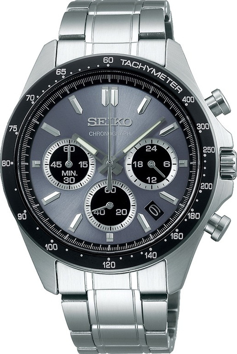 SEIKO SBTR027 Wrist watch Chronograph Quartz Hardlex gray SS Analog Men Unused