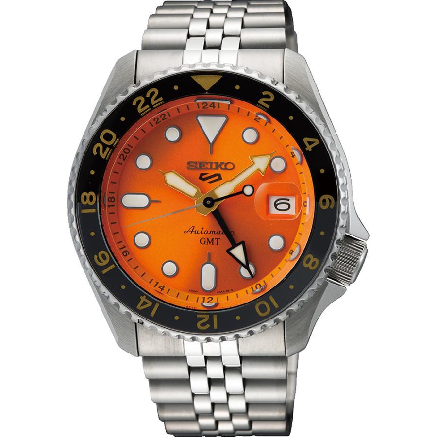 SEIKO SSK005KC Wrist watch 5 SPORTS Automatic Orange SS Analog Men Unused