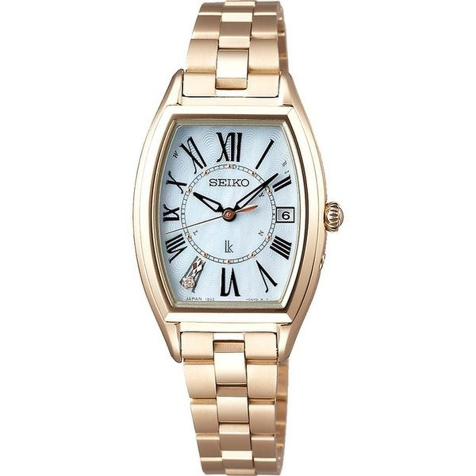 SEIKO SSQW046 Wrist watch LUKIA Solar White shell Titanium Women Unused