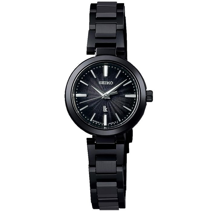 SEIKO SSVR141 Wrist watch LUKIA Mini Solar Black SS Analog Women Unused