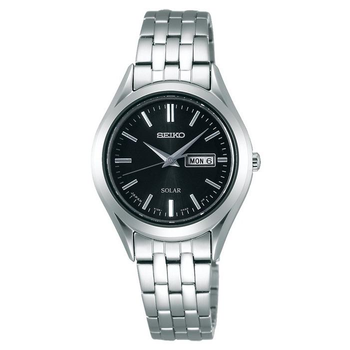 SEIKO STPX031 Wrist watch SELECTION Solar Powered Black SS Analog Women Unused