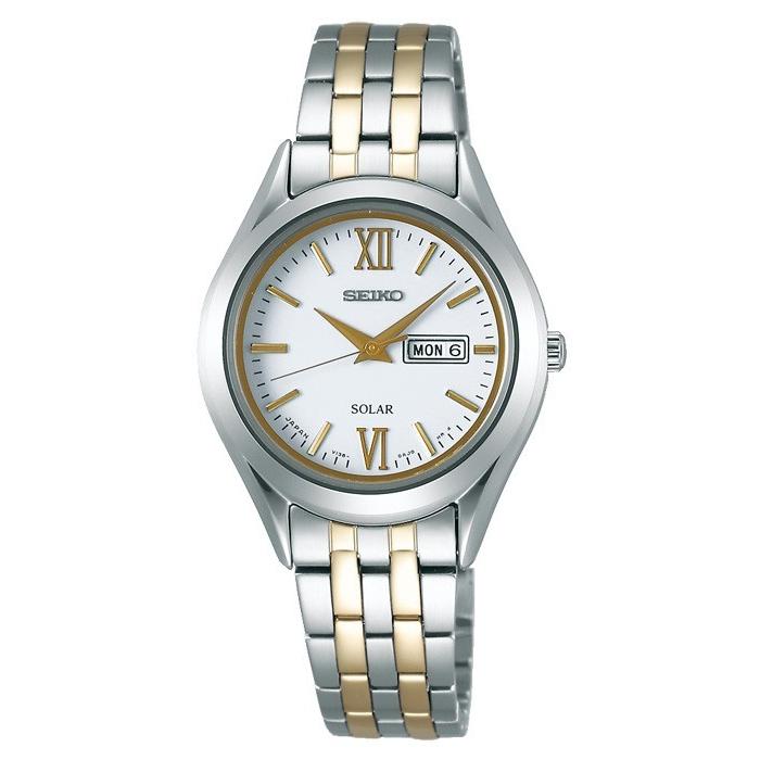 SEIKO STPX033 Wrist watch SELECTION Solar Powered White SS Analog Women Unused