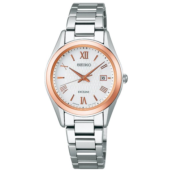 SEIKO SWCW150 Wrist watch DOLCE＆EXCELINE Solar Silver Titanium Women Unused