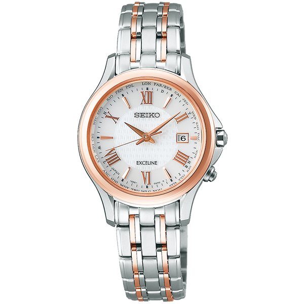 SEIKO SWCW162 Wrist watch DOLCE＆EXCELINE Solar Silver Titanium Women Unused