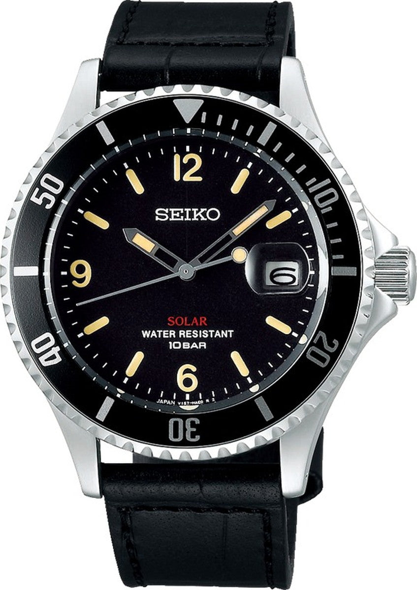SEIKO SZEV013 Wrist watch Limited Model Solar Black SS Analog Men Unused