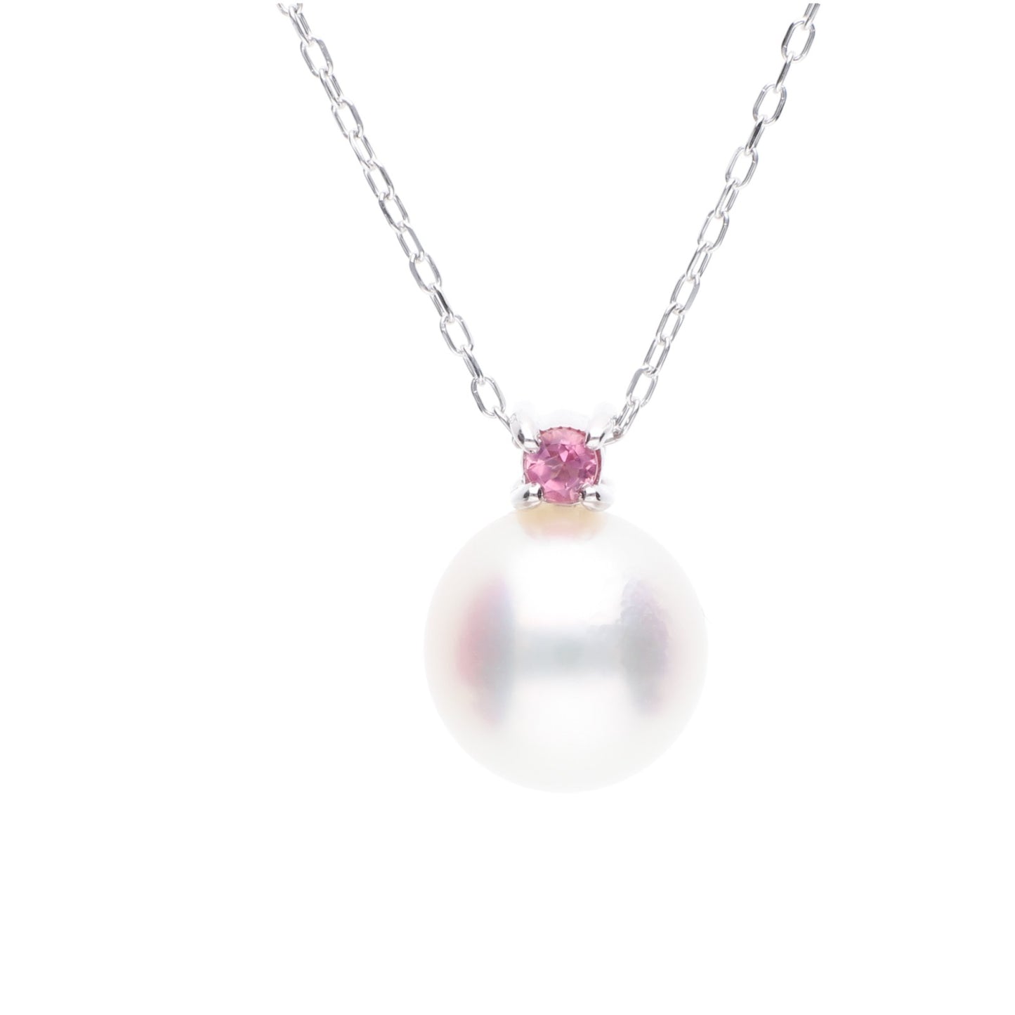 ERIS VELINA Necklace・Pendant Birthstone Tourmaline K10WG AkoyaPearl Women JAPAN