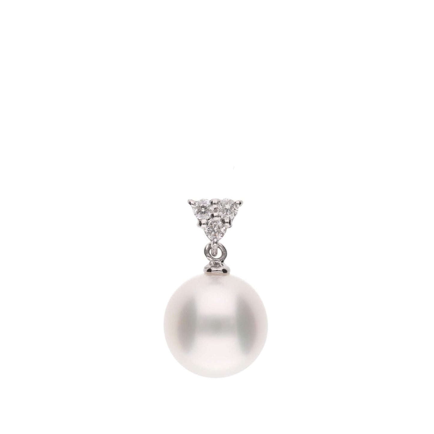 ERIS VELINA Pendant top AMANE PT900 Diamond Akoya Pearl Women JAPAN