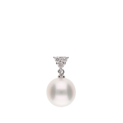 ERIS VELINA Pendant top AMANE PT900 Diamond Akoya Pearl Women JAPAN