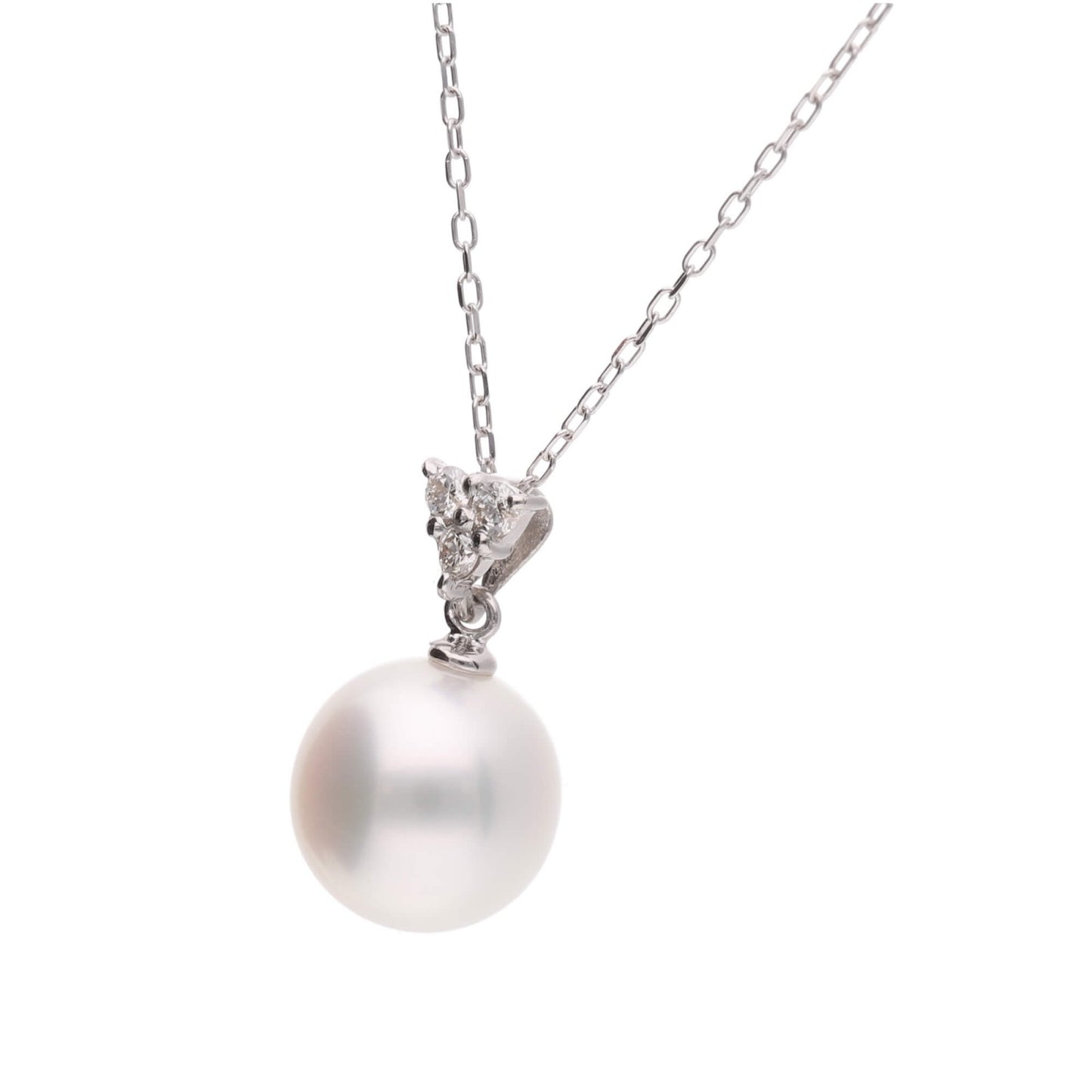 ERIS VELINA Pendant top AMANE PT900 Diamond Akoya Pearl Women JAPAN