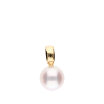 ERIS VELINA Pendant top HIBIKI 18K Yellow Gold Akoya Pearl Women JAPAN