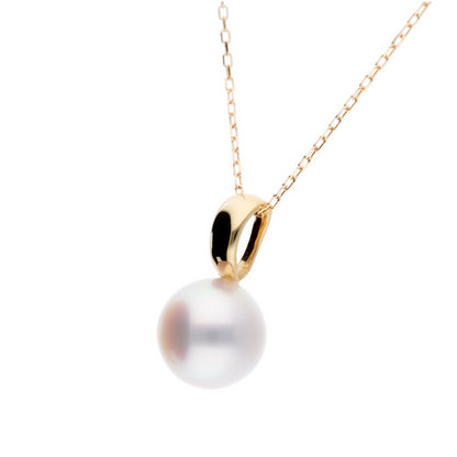 ERIS VELINA Pendant top HIBIKI 18K Yellow Gold Akoya Pearl Women JAPAN