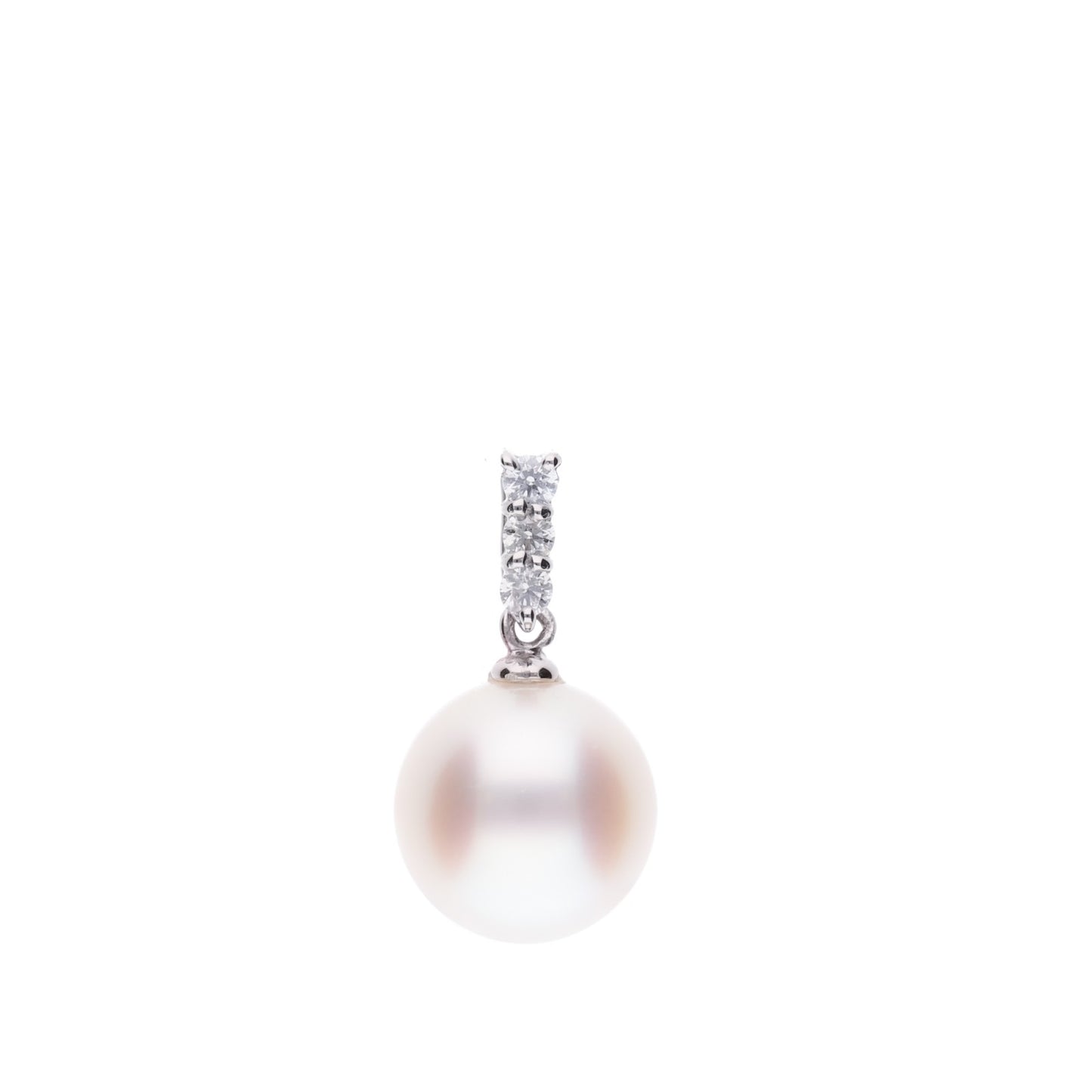 ERIS VELINA Pendant top HOSHIOBORO PT900 Diamond Akoya Pearl Women JAPAN