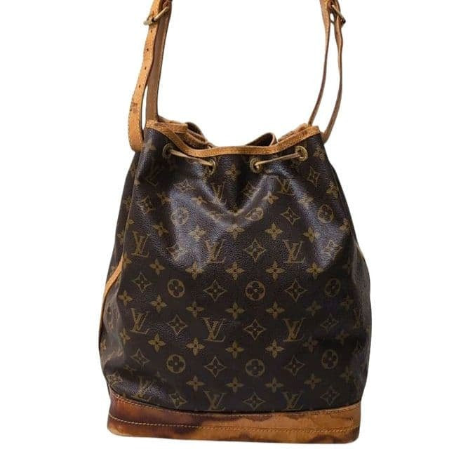 LOUIS VUITTON Monogram Noe Brown Women's Shoulder Bag PVC