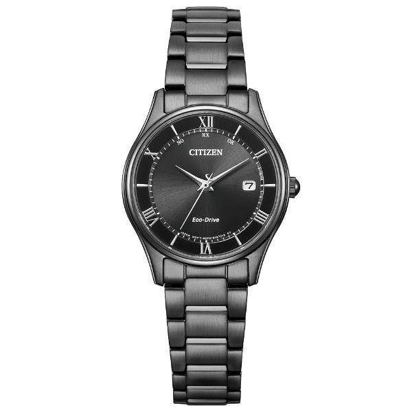 CITIZEN ES0004-51E Wrist watch COLLECTION Eco Drive Pair Black SS Women Unused