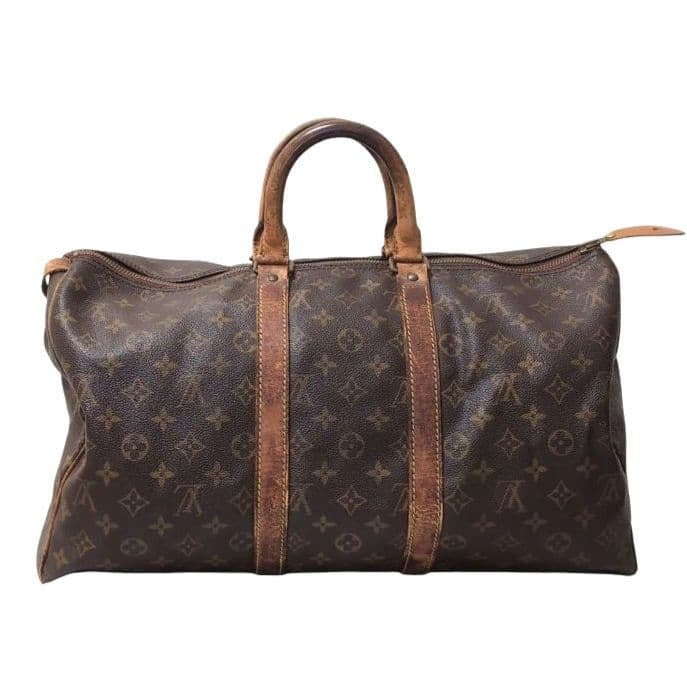 Louis Vuitton Monogram Keepall 45 Authenticated Brown Boston Bag Travel Bag