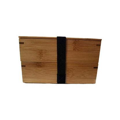 KIKUSUI luxury lunch box 2-tier Bento wooden box Japanese Susu bamboo