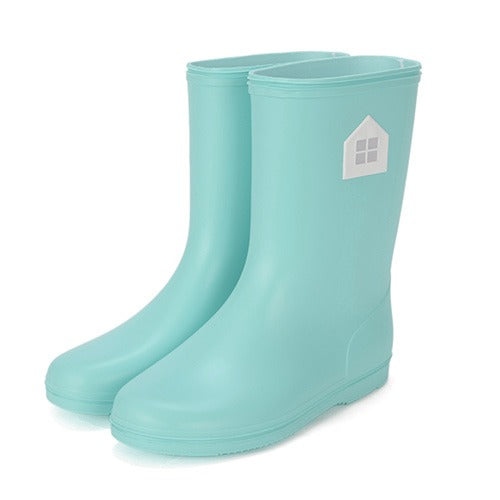 Rain Shoes Blue 5.5"" 14cm Kinako x Children and Living PVC Boys JAPAN