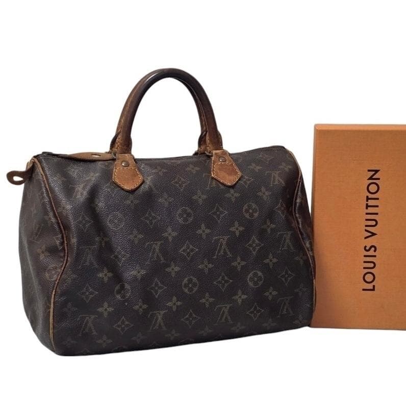 Louis Vuitton Monogram Speedy 30 Authenticated Brown Boston Bag , Handbag