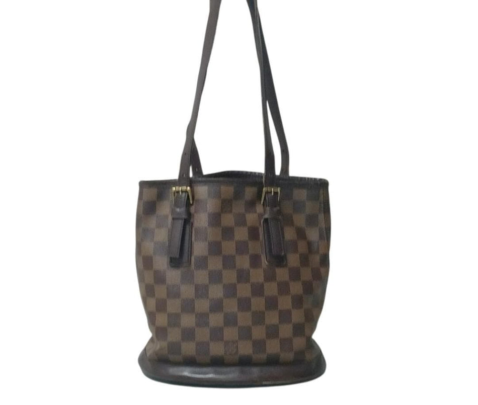Louis Vuitton Damier Marais Brown Tote Bag Shoulder Bag