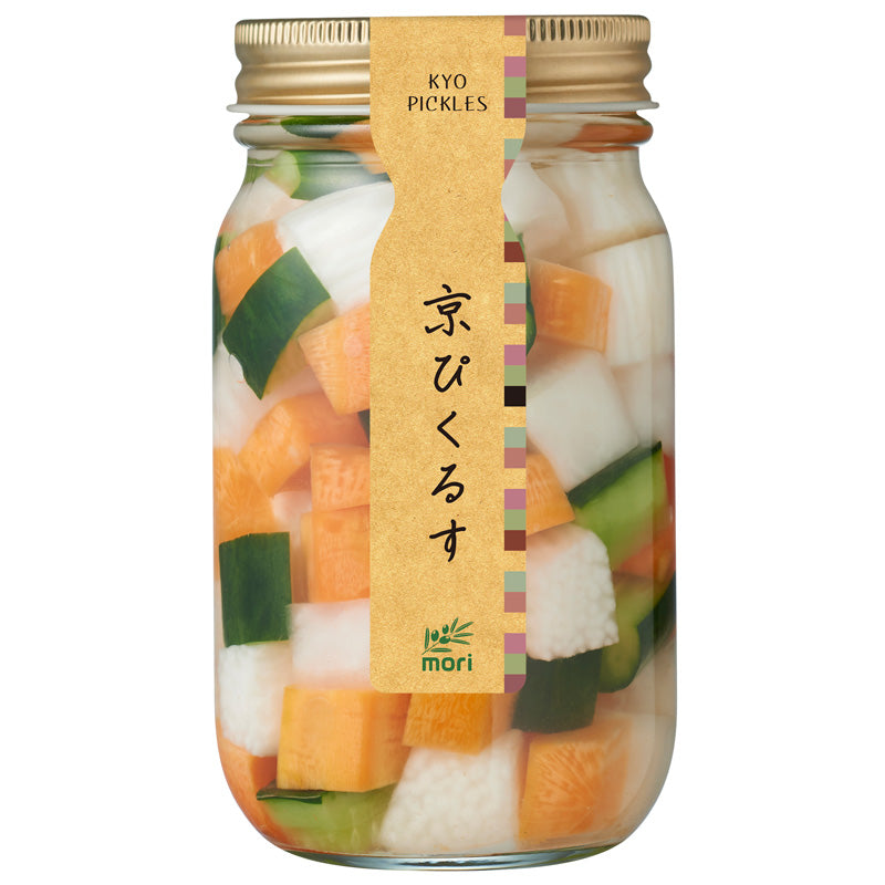 Kyoto Pickles Mori, Mild Sour Flavour, White Radish, Cucumber And Carot Pickles, Authentic Japanese Tsukemono - 120g (4.2oz) x 3Pack (360g / 12.7oz total)