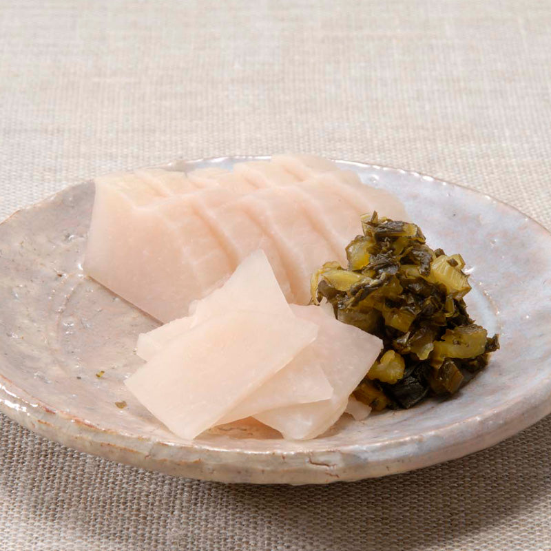 Kyoto Pickles Mori, Salty, Japanese Turnips Leaves Pickles, Authentic Japanese Tsukemono - 230g (8.1oz) x 3Pack (690g / 24.3oz total)