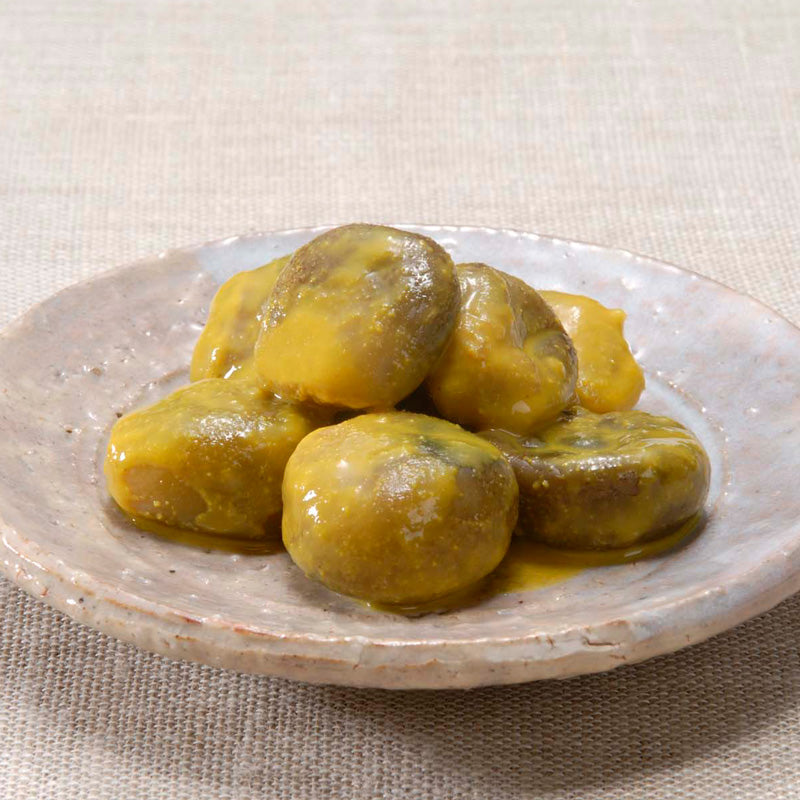 Kyoto Pickles Mori, Japanese Mustard(Karashi) Flavor, Small Egg Plants Pickles, Authentic Japanese Tsukemono - 130g (4.6oz) x 3Pack (390g / 13.8oz total)