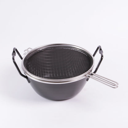 La base Iron frying pot 8.7"" IH compatible LB-089 Deep-frying tempura pot