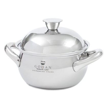 Vita Craft GOHAN Rice Cooker Pot Stainless Steel No.3850 Manual Rice Cooker