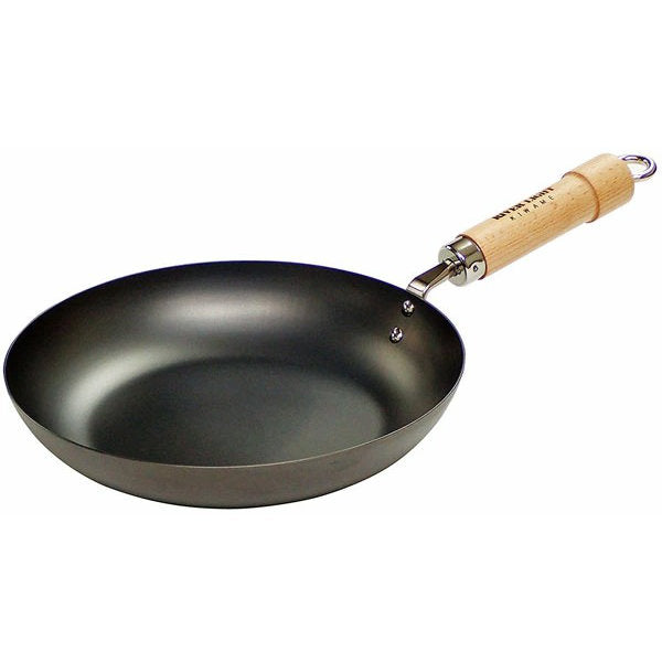 River Light Kiwame Iron Frying Pan Grill 26cm Gray Japan Made