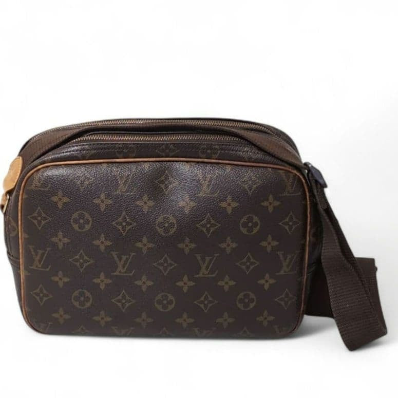 Louis Vuitton Monogram Reporter PM Brown Shoulder Bag Crossbody
