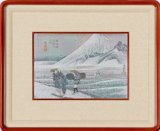 Kyoto Nishijin Utagawa Hiroshige fabric frame Traditional Crafts KYOTO KAHO