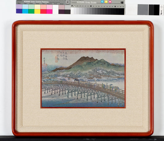 Kyoto Nishijin Utagawa Hiroshige fabric frame Traditional Crafts KYOTO KAHO