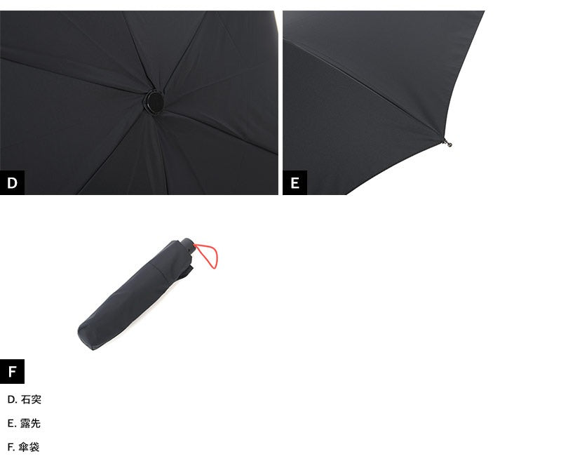 folding umbrella Ramuda Auto Open/Close 21.7"" 6 Ribs FUZMK2021 JAPAN