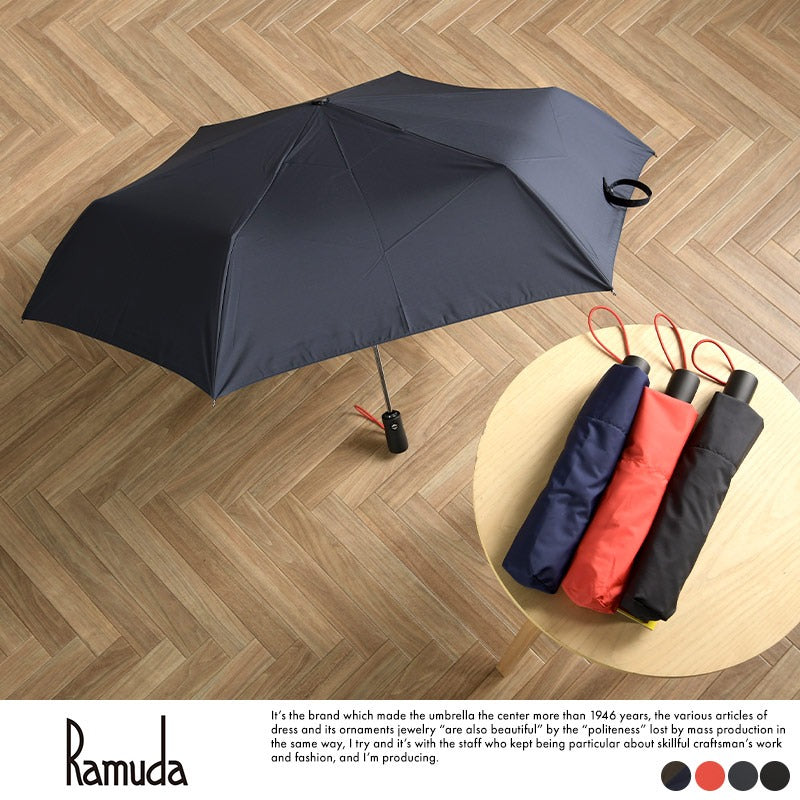 folding umbrella Ramuda Auto Open/Close 21.7"" 6 Ribs FUZMK2021 JAPAN