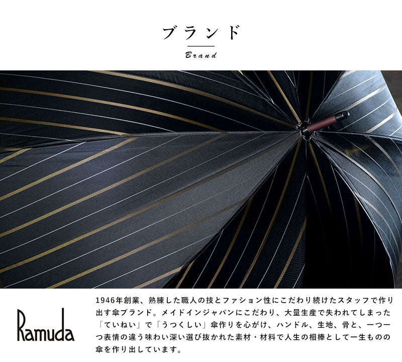 folding umbrella Ramuda Auto Open/Close 21.7"" 6 Ribs FUZMK2021 JAPAN