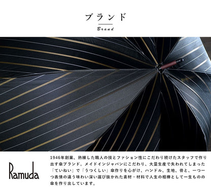 folding umbrella Ramuda Automatic Open/Close Sun Umbrella Black JAPAN made