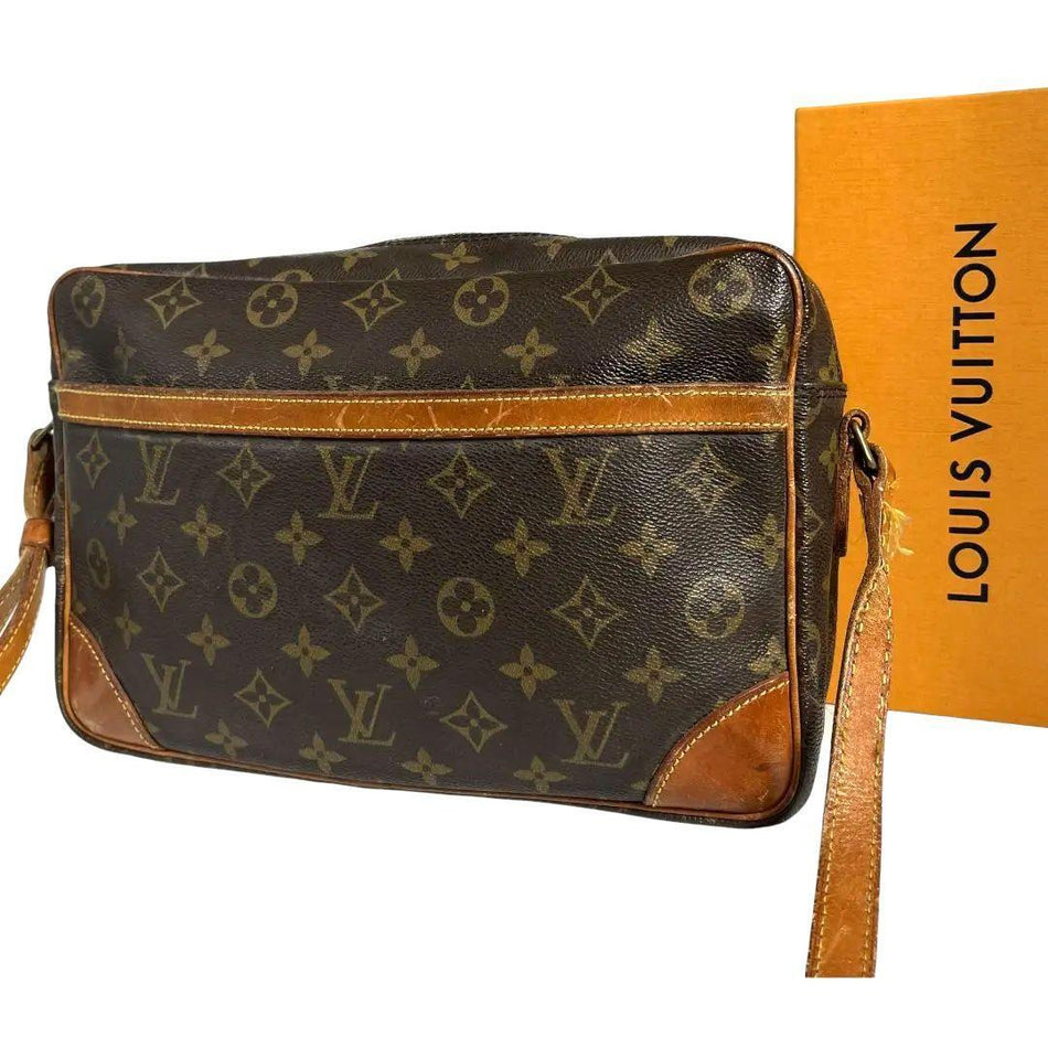 Louis Vuitton Monogram Trocadero 27 Brown Shoulder Bag Authentic Crossbody Bag